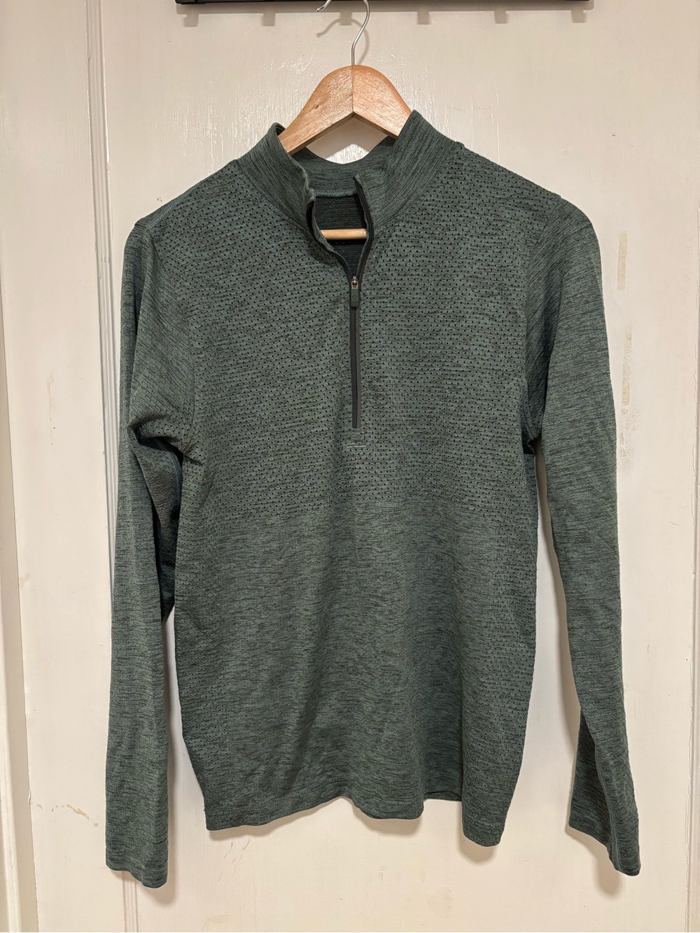 lululemon athletica Men's Performance Half-Zip in Olive Green